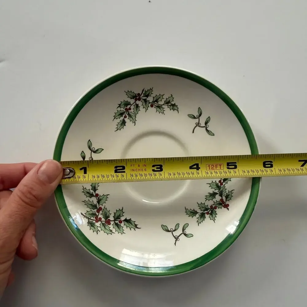 Spode Christmas Tree Saucer 5.5” Single Replacement Plate EUC